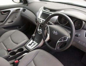 Hyundai Medium Sized Self Drive Rental Car interior Cairns Australia